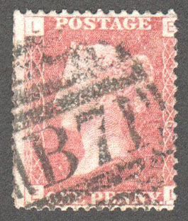 Great Britain Scott 33 Used Plate 176 - EL - Click Image to Close